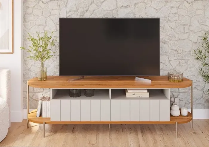 Rack Monaco Permobili Cinamomo/Off White - Entrega Rápida!