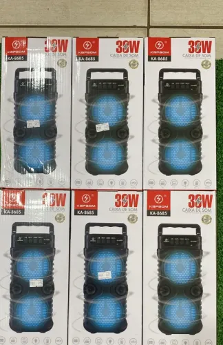 Caixa caixinha de som potente radio bluetooth mp3