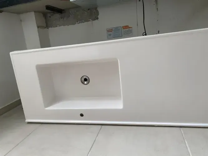 Pia cozinha fibra e passa prato