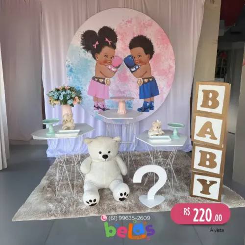 Decoração para chá de fraldas / chá revelação