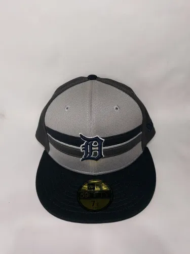 Boné Detroit tigers cinza - New era - 59fifty - Aba reta - baseball - Mlb