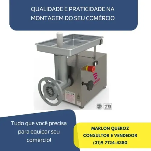 Moedor de Carne Boca 10 Braesi Inox 220v