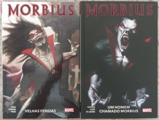Kit Morbius Um Homem Chamado Morbius + Velhas Feridas Capa Dura da Panini