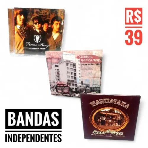 ? Lote com 3 CDs Raros - Música Nacional / Rock / Experimental