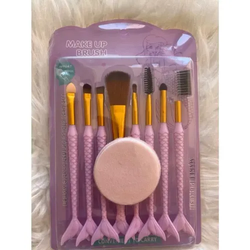 Kit de Pincel para Maquiagem com Design de Sereia