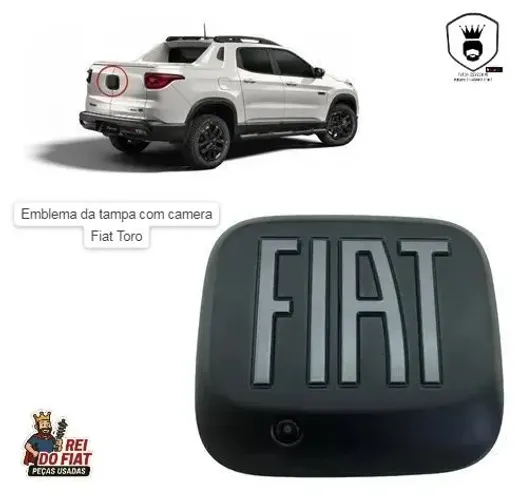 Emblema Fiat Toro com Câmera