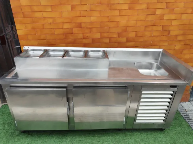 Balcão refrigerado inox 