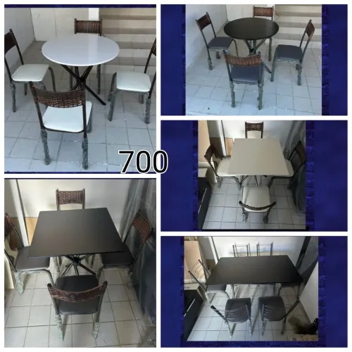 Jogo de Mesa e Cadeiras 4 lugares - R$ 700