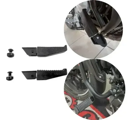 Par Pedaleiras Chapam Para Protetor Motor Carenagem Chapam