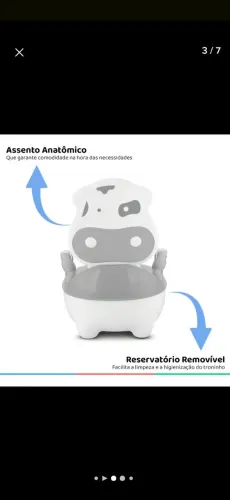 Penico troninho musical