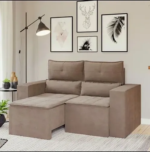 Sofá Retrátil e Reclinável Viena 2 Lugares 1,60 - Linhares Estof