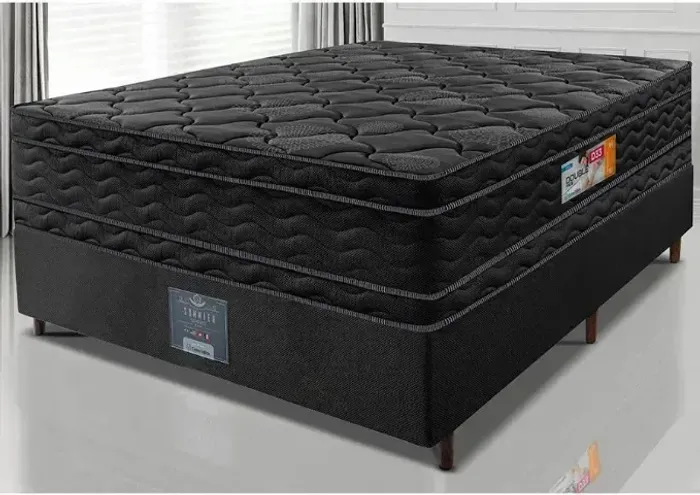 Cama Box Casal Completa com Colchão Pronta Entrega