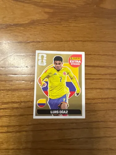 Figurinha da copa 2026 legend ouro Luis Diaz