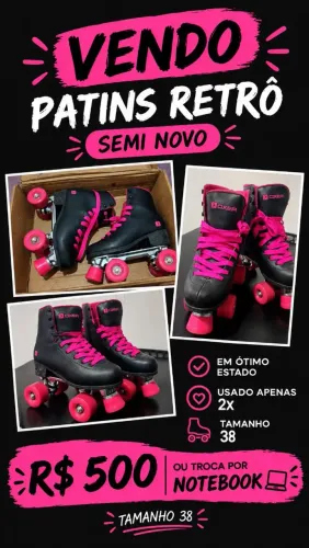 Vendo ou troco patins oxer 