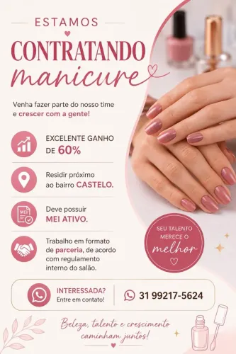 Contrata-se manicure