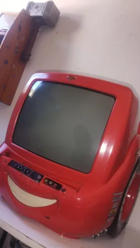 TV de Tubo Relâmpago McQueen RARA - Totalmente Conservada!