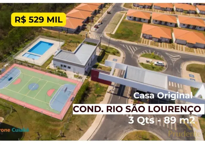 Casa em Condomínio para Venda em Cuiabá, Jardim Imperial, 3 dormitórios, 1 suíte, 1 banhei