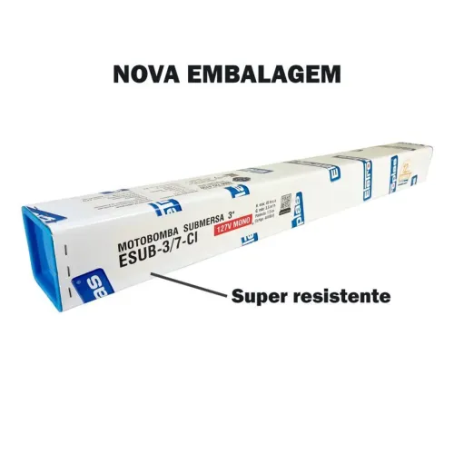 MOTOBOMBA ELETROPLAS 3ESUB 2/10-CI 127V