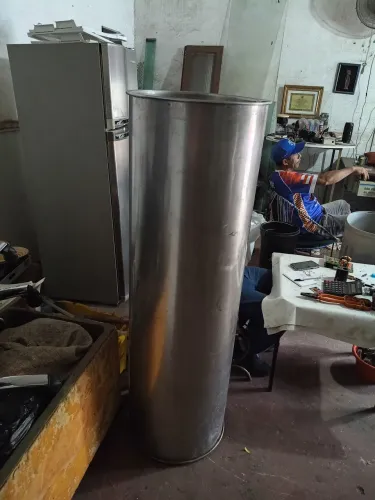 Duto redondo inox diâmetro 48 cm por 1.50 metros de altura 