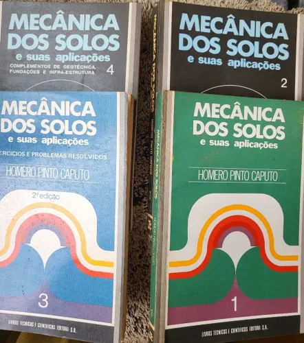 Coleção Mecânica dos solos, vol. 1, 2, 3 e 4