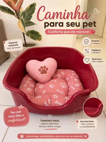 Caixa de areia ou caminha para animais 