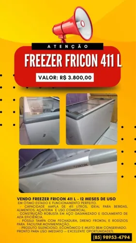 Vendo Freezer Fricon 411 L