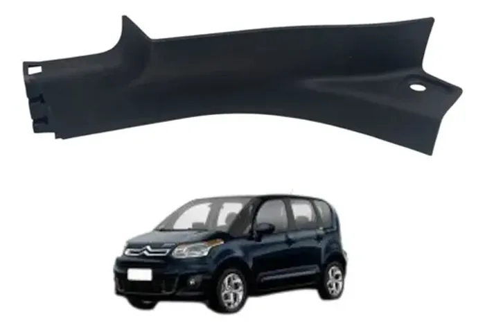 Soleira Porta Traseira Esquerda Citroen C3 Picasso 2011 2012 Preto
