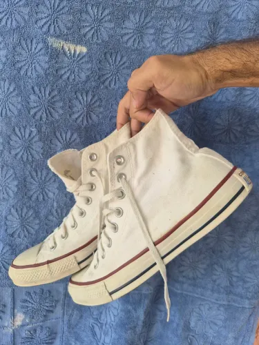 Tenis all star cano longo branco tamanho 40
