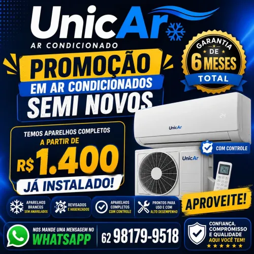 Ar condicionados semi novos promoção aproveite
