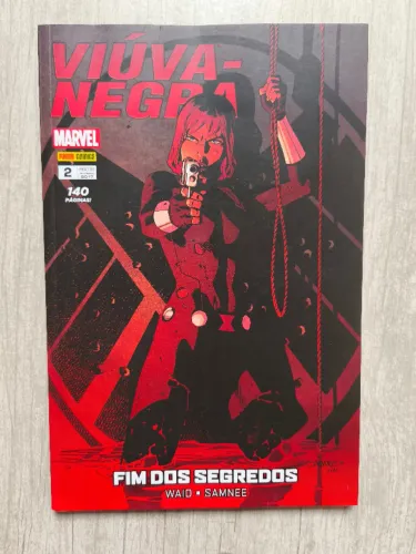 Revista HQ Viúva Negra - Fim dos Segredos - volume 3. Panini, estado de novo