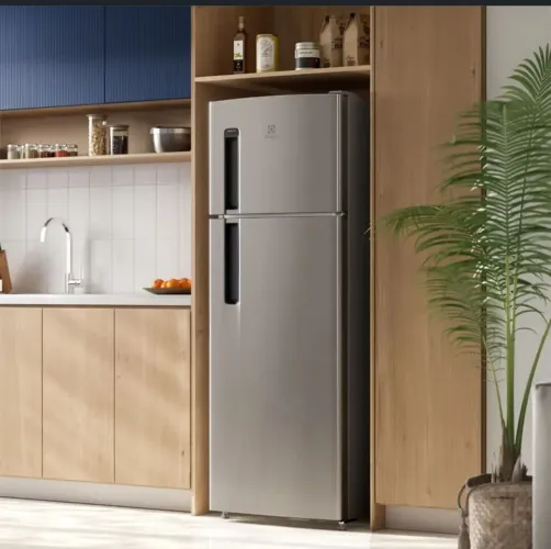 Geladeira Eletrolux Frost Free 320L Duplex Inox Look (TF385)