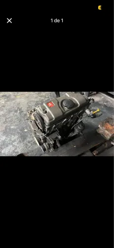 Motor parcial Peugeot 206 207 Citroën c3 2012 1.4 8v flex bloco de alumínio 