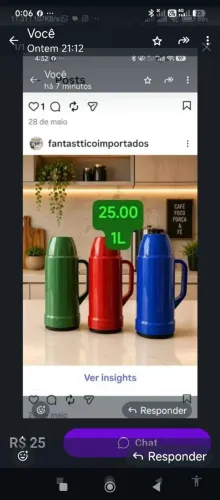 Garrafa térmica 1 LT
