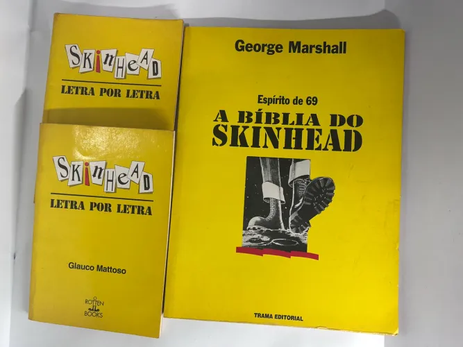 Lote Livros Skinhead Glauco/Marshall + Compacto Vinil Brazil Oi!