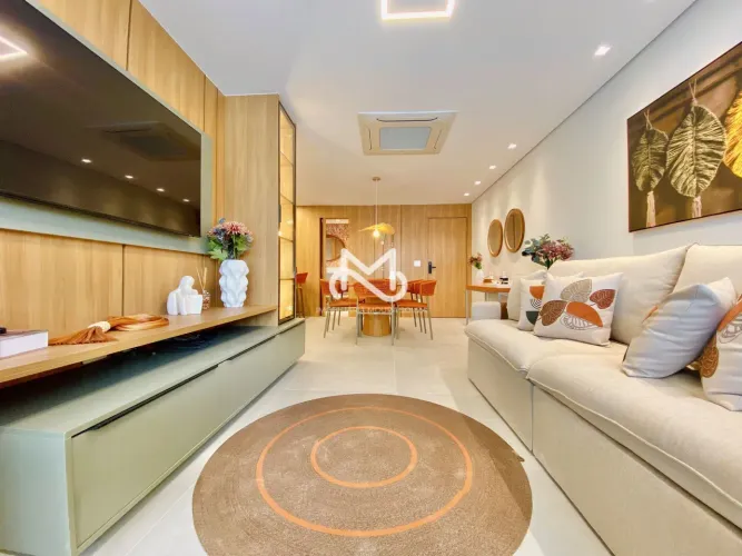 Apartamento de Alto Padrão a 250m da praia no Módulo 7 em Riviera de São Lourenço
