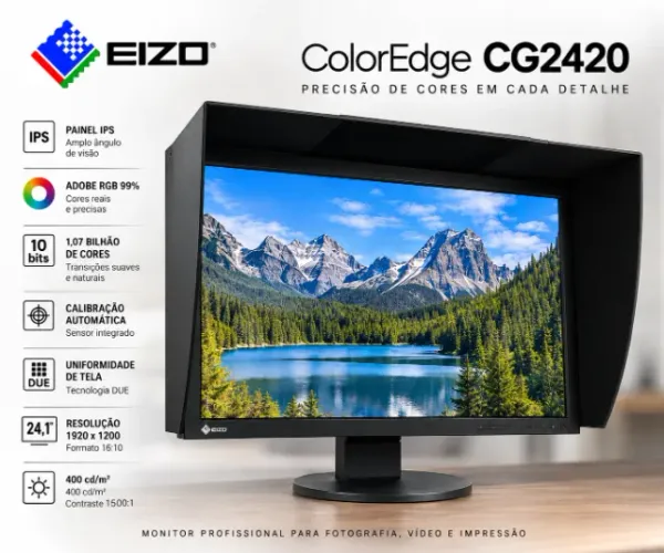 Monitor Eizo Coloredge Cg2420 - Profissional - 5k De Uso