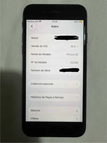 iPhone SE 2020 (2ª geração) preto - 128GB