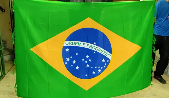 Saida de praia / Bandeira do Brasil