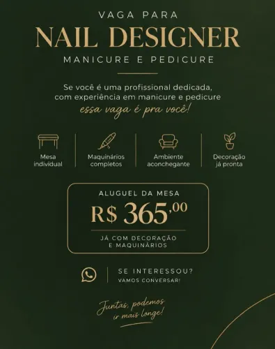 Alugo mesa para nail desing com tudo pronto