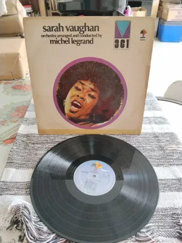 Disco de Vinil LP Sarah Vaughan & Michel Legrand (1972) - Jazz / MPB Int. Testado