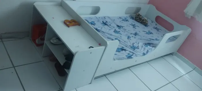 Cama infantil encanto Montessoriana - com sapateira