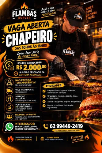 Vaga pra chapeiro