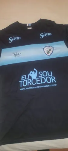 Camisa do LONDRINA SOU TORCEDOR, preta e azul, Original Karilu, 3G