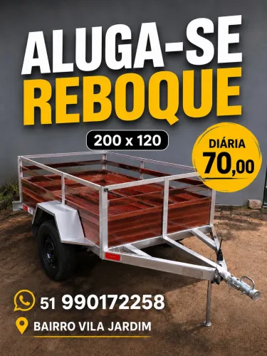 Aluga-se reboque