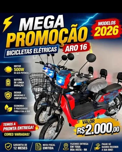Bicicleta elétrica aro 16