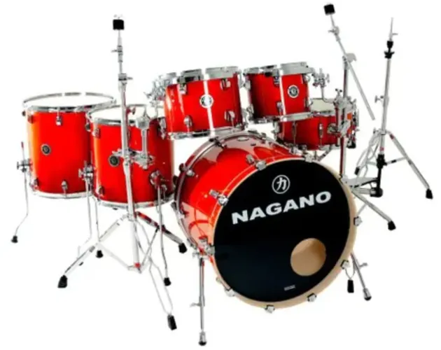 Bateria Nagano Concert Full Lacquer 22' 10' 12' 14' 16' 14'x6'5 + Ferragens NOVA. Tooop!