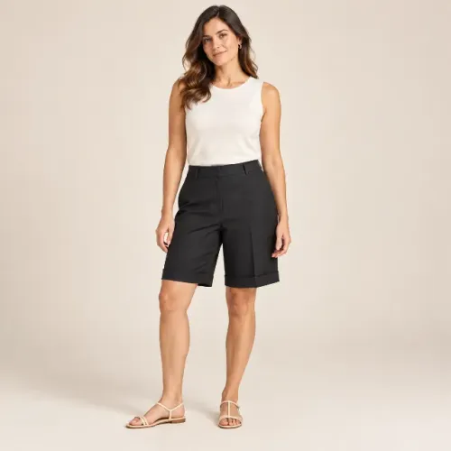 Bermuda Folic Classic preta de alfaiataria ? tamanho 42