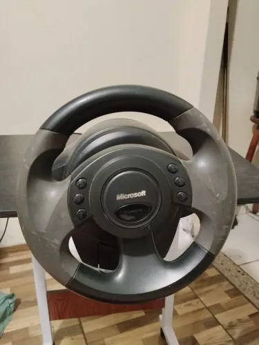 Volante microsoft sidewheel force feedback + cockpit