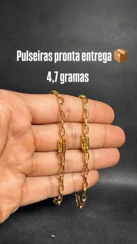 Pulseira ouro 4,7 gramas, fone vai de brinde