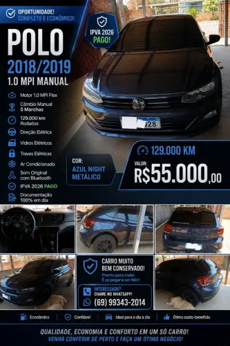 Volkswagen Polo 1.0 Flex 12V 5P 2019